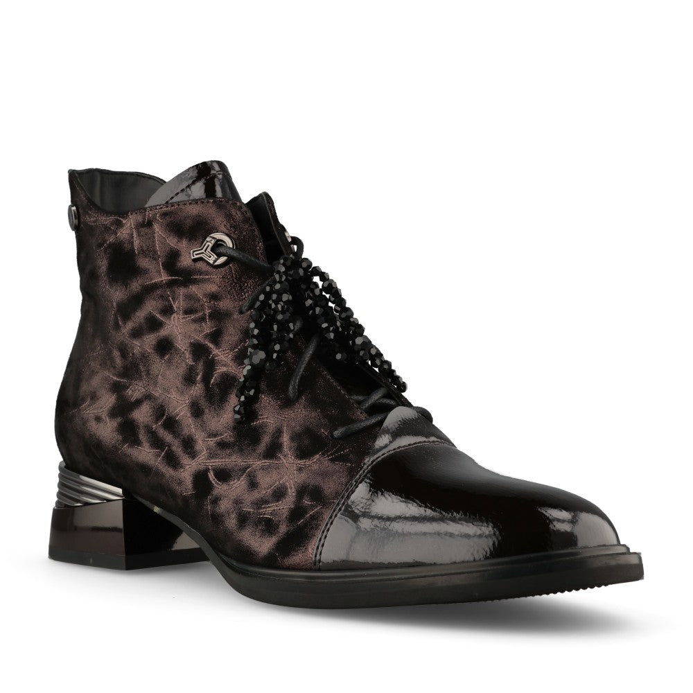 Loretta Vitale Ladies C38155 Ankle Boot In Brown