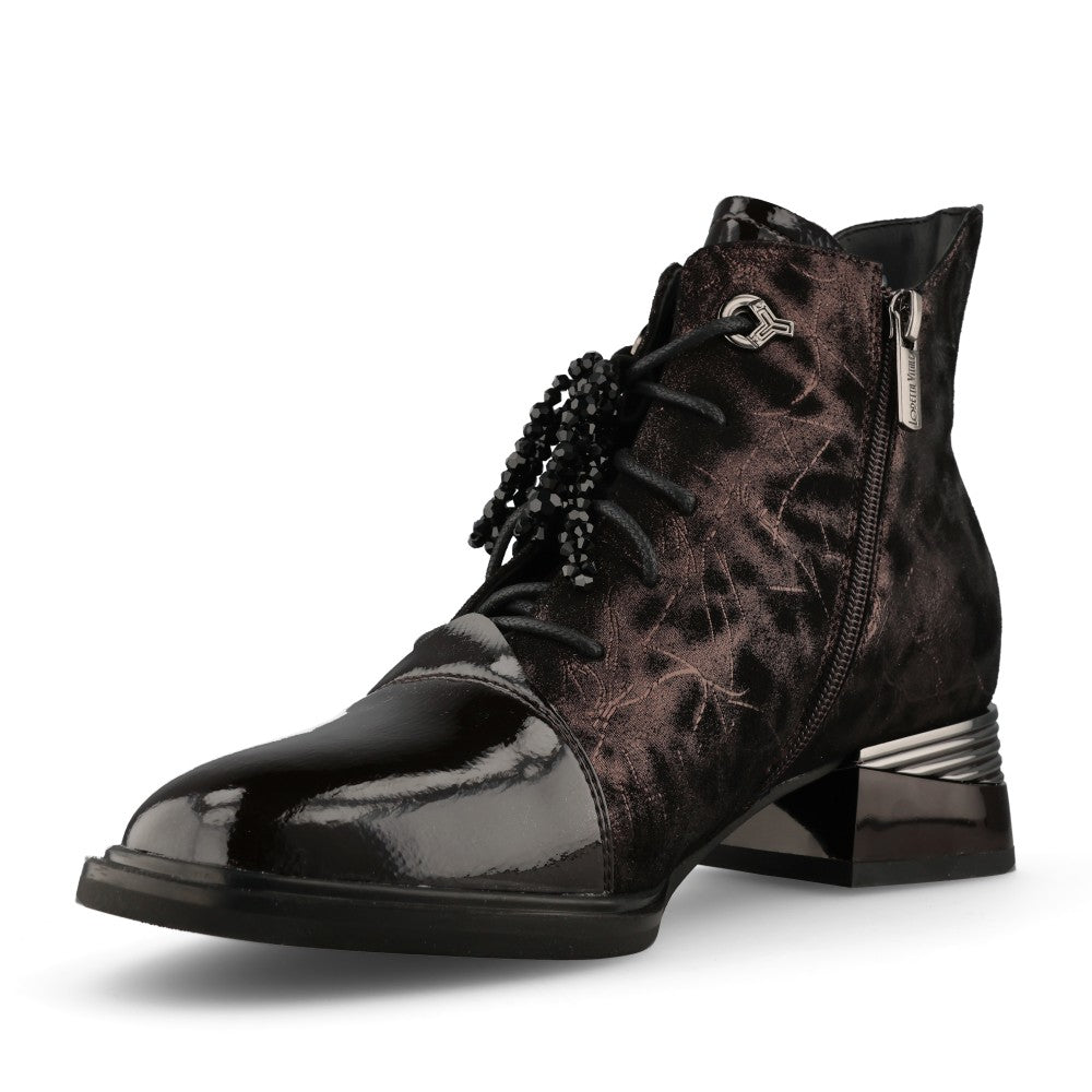 Loretta Vitale Ladies C38155 Ankle Boot In Brown