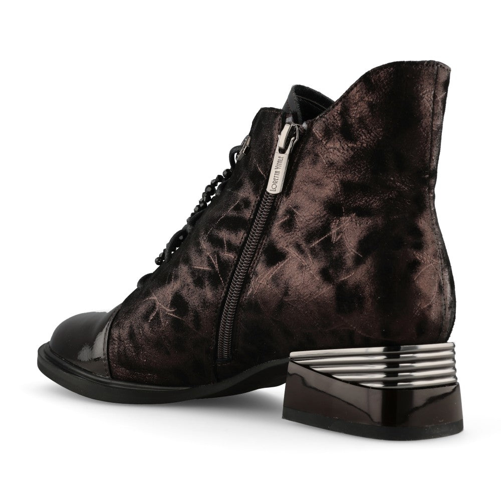 Loretta Vitale Ladies C38155 Ankle Boot In Brown