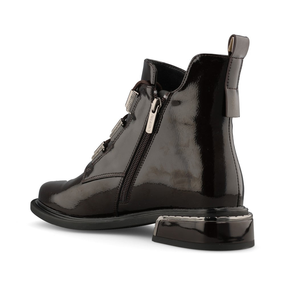 Loretta Vitale Ladies C9699 Ankle Boot In Brown