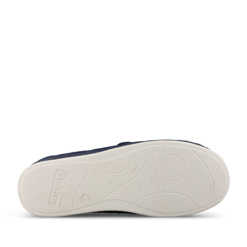 Camilla 447 Ladies Spotted Slipper in Navy Combi