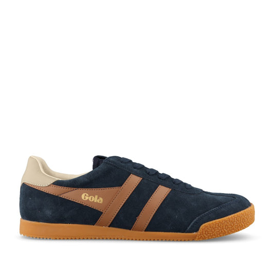 Gola Mens Elan CMB538 Trainer In Navy and Brown