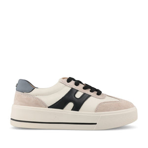 Ladies Patrizio Como Cremona Trainer in Grigio Nero