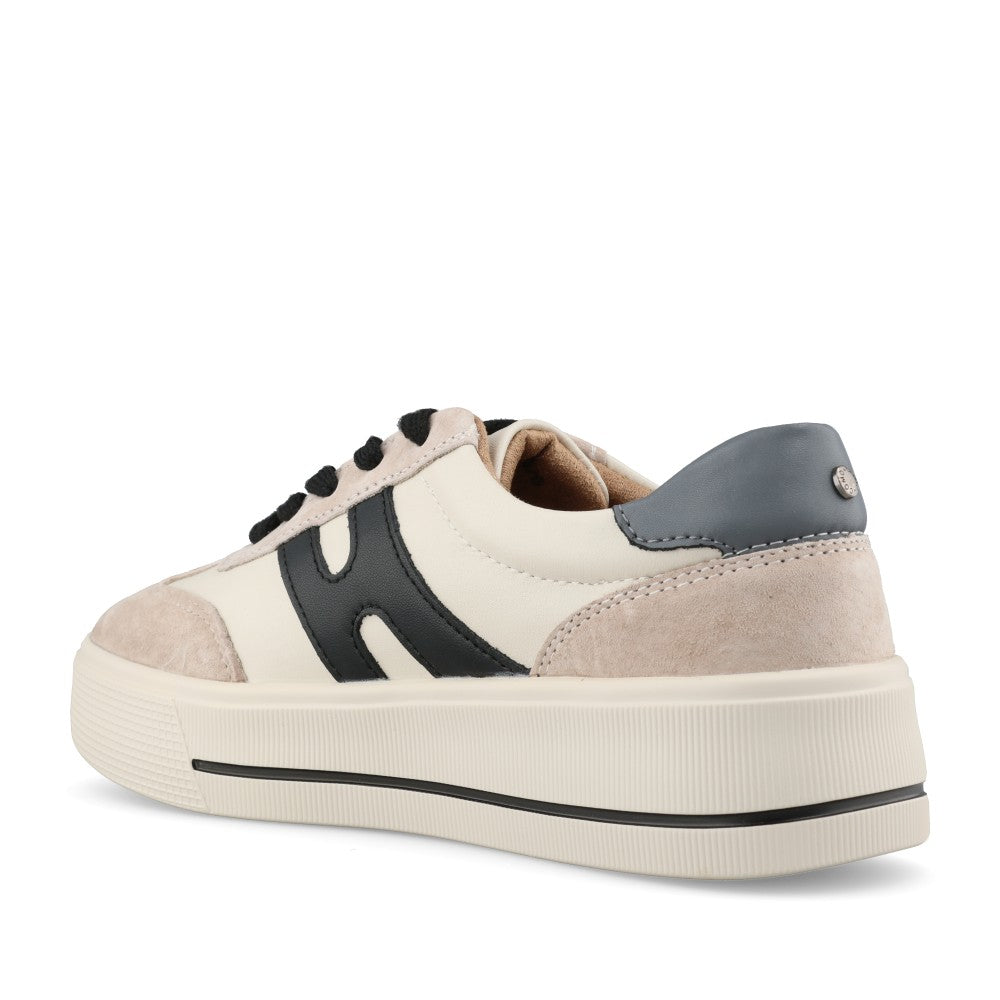 Ladies Patrizio Como Cremona Trainer in Grigio Nero