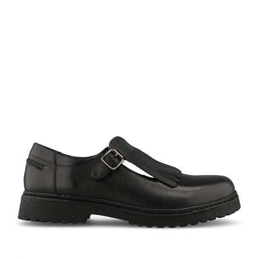 Teds Girls Cybel T-Bar Shoe in Black