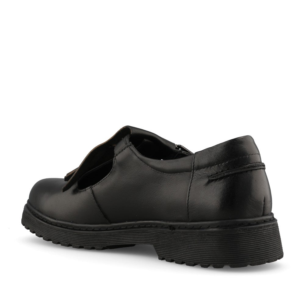 Teds Girls Cybel T-Bar Shoe in Black