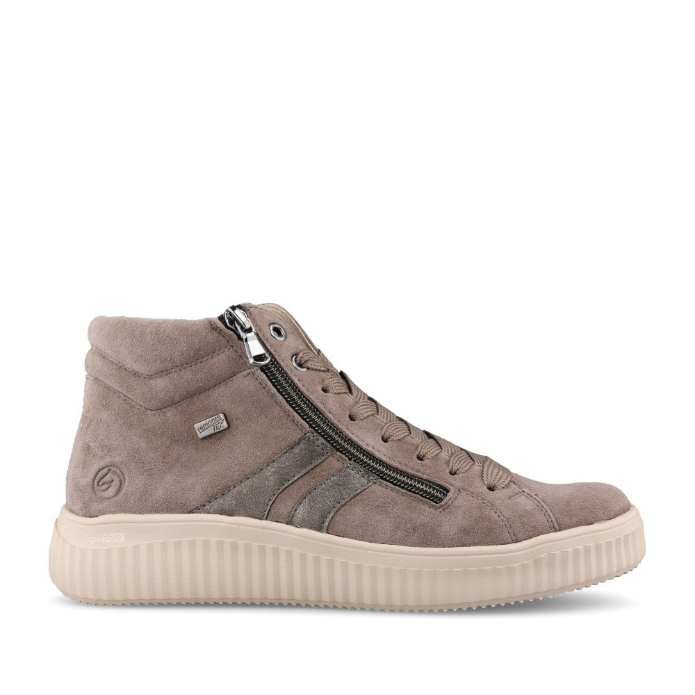 Remonte Ladies D3E70 Lace Boot In Grey