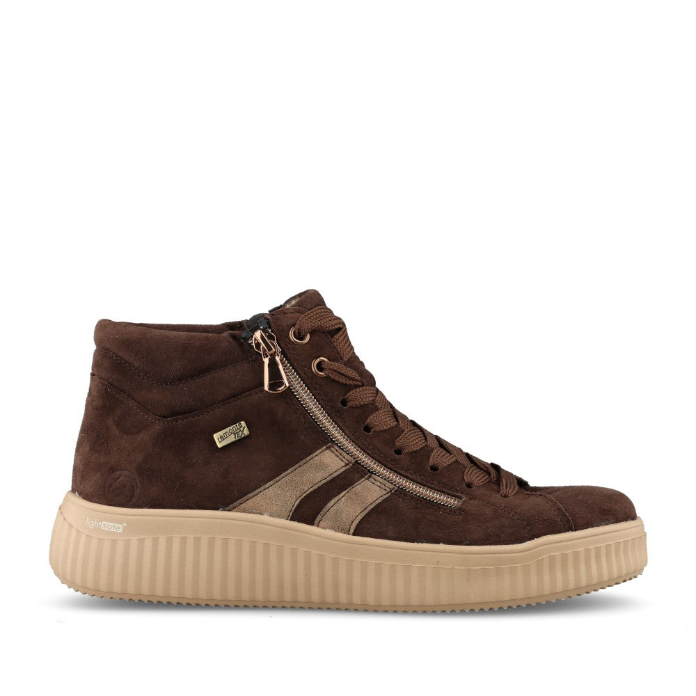 Remonte Ladies D3E70-25 Lace Boot In Brown