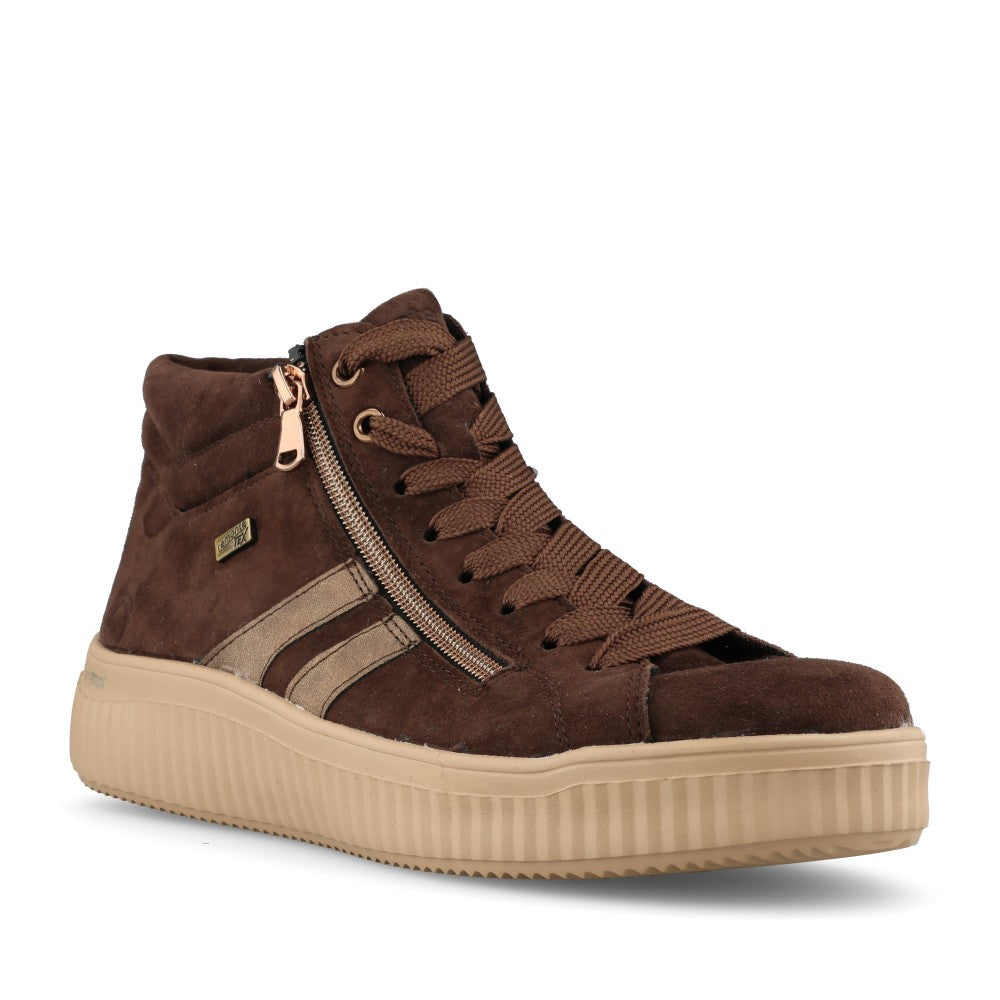 Remonte Ladies D3E70-25 Lace Boot In Brown