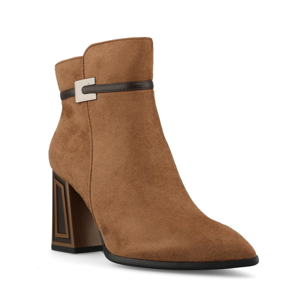 Redz Ladies D5909 Ankle Boot In Taupe