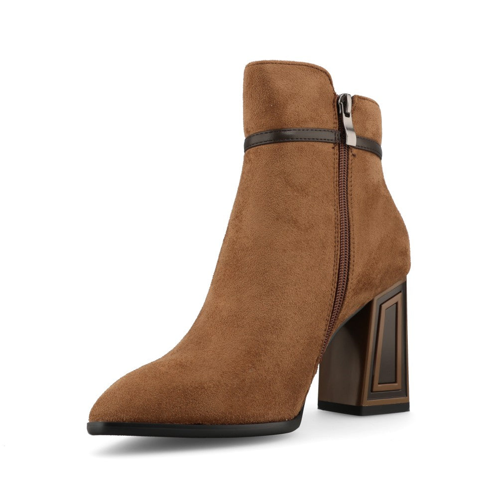 Redz Ladies D5909 Ankle Boot In Taupe