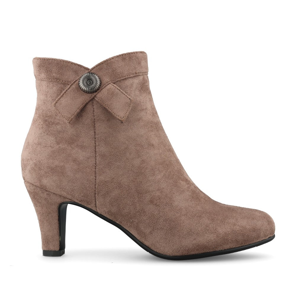 Redz Ladies D6031 Ankle Boot In Taupe