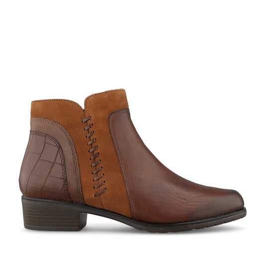 Remonte Ladies D6893 Ankle Boot In Brown