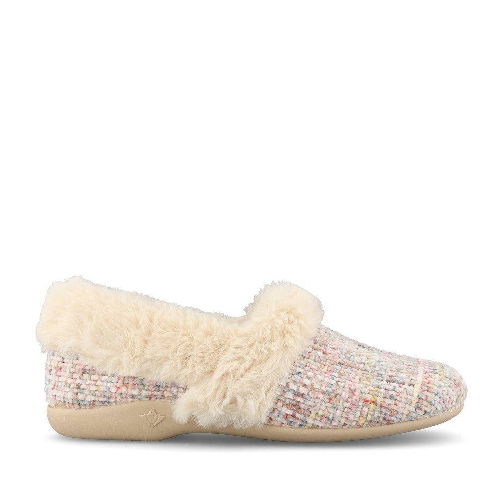 Lunar Ladies Dana KLA259 Slipper In Beige