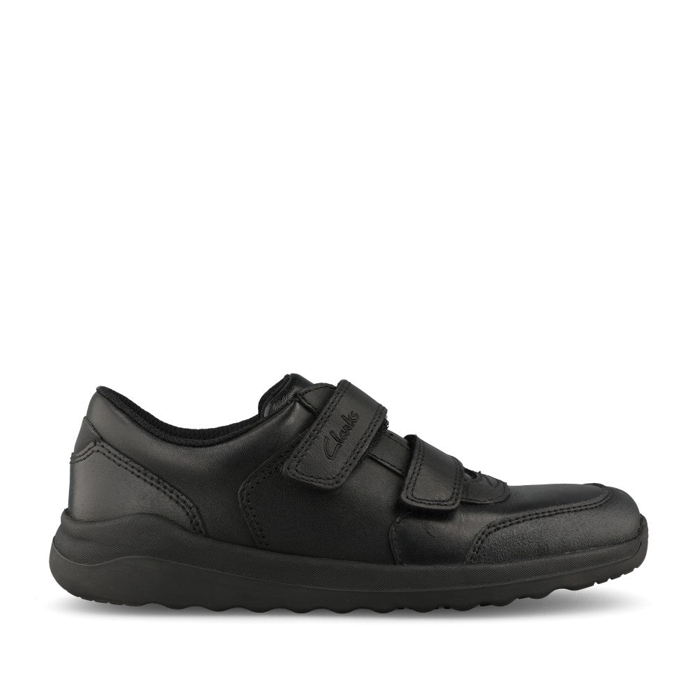 Boys Daze Step 2 Kids Velcro Leather Shoe In F Fit
