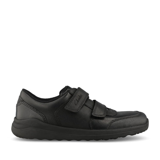 Boys Daze Step 2 Kids Velcro Leather Shoe In F Fit