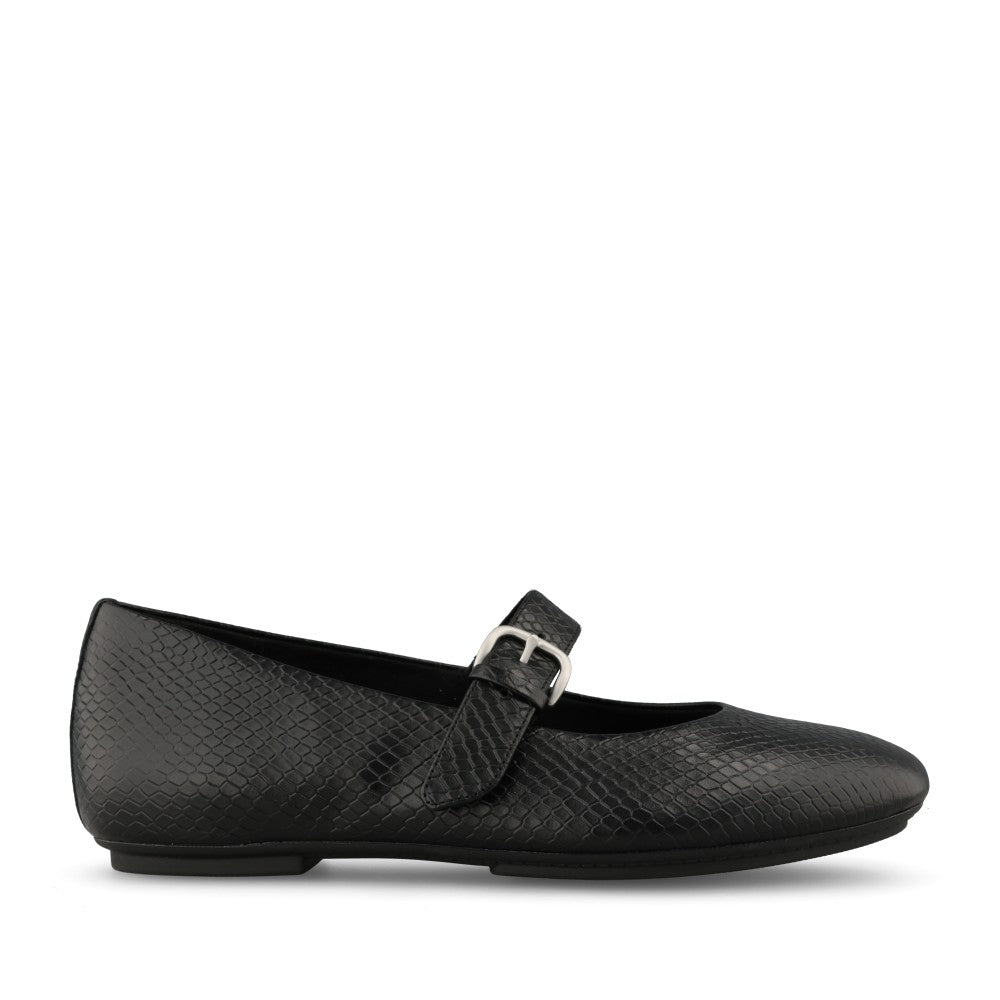 Fitflop Ladies Delicato Snake AAF-090 Shoe in Black