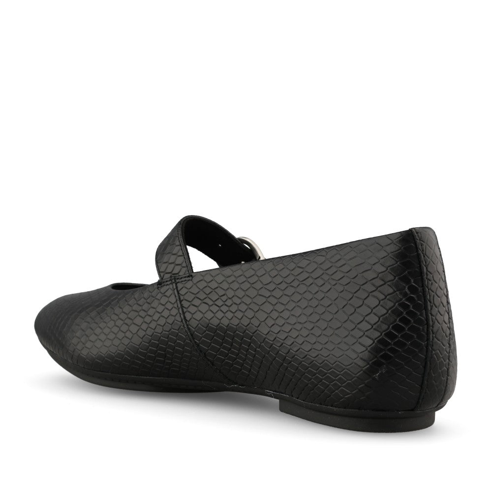 Fitflop Ladies Delicato Snake AAF-090 Shoe in Black