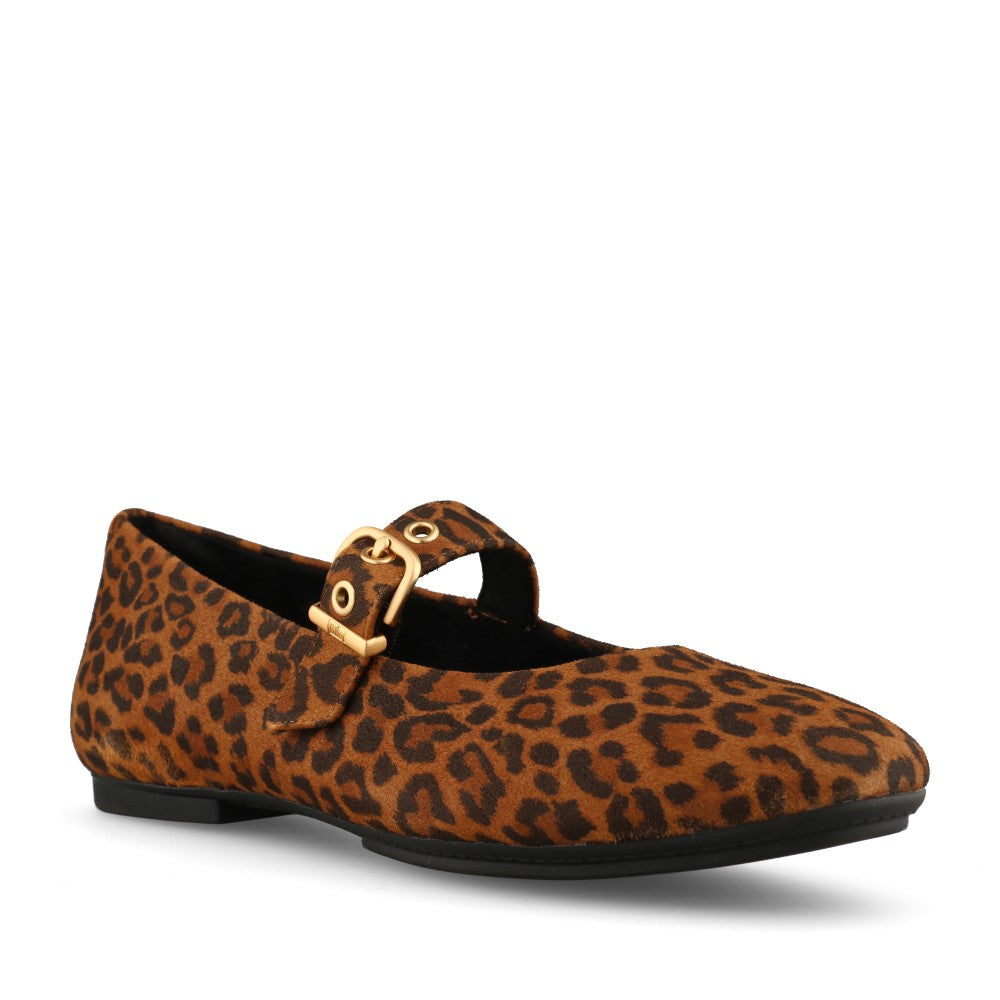 Fitflop Ladies Delicato Suede ADQ-E76 Shoe in Leopard