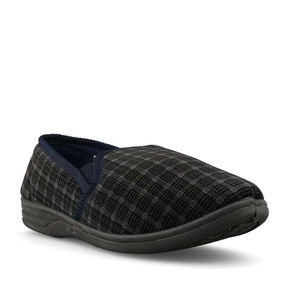 Mens Duke Full Slipper In Navy