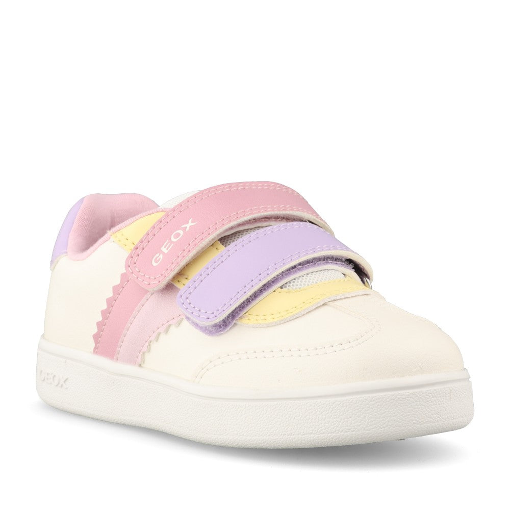 Geox Girls Eclyper B665MA Trainer In White Multi