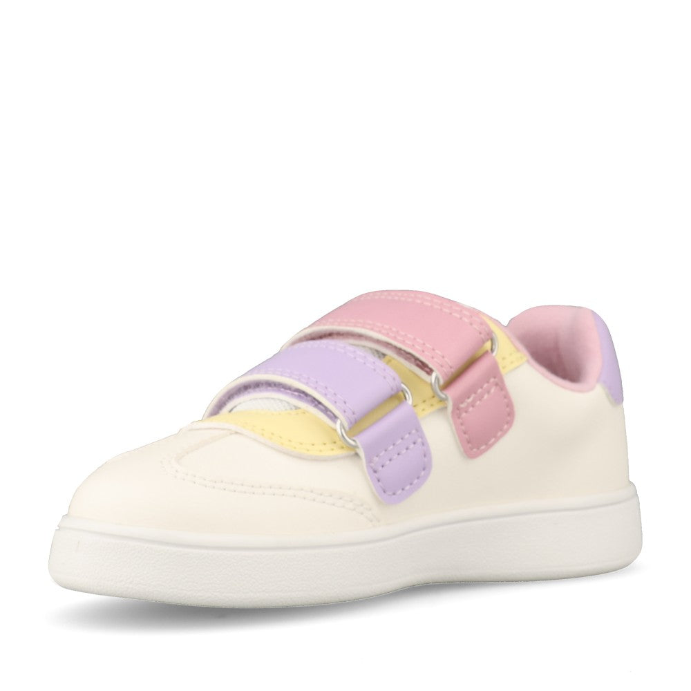 Geox Girls Eclyper B665MA Trainer In White Multi