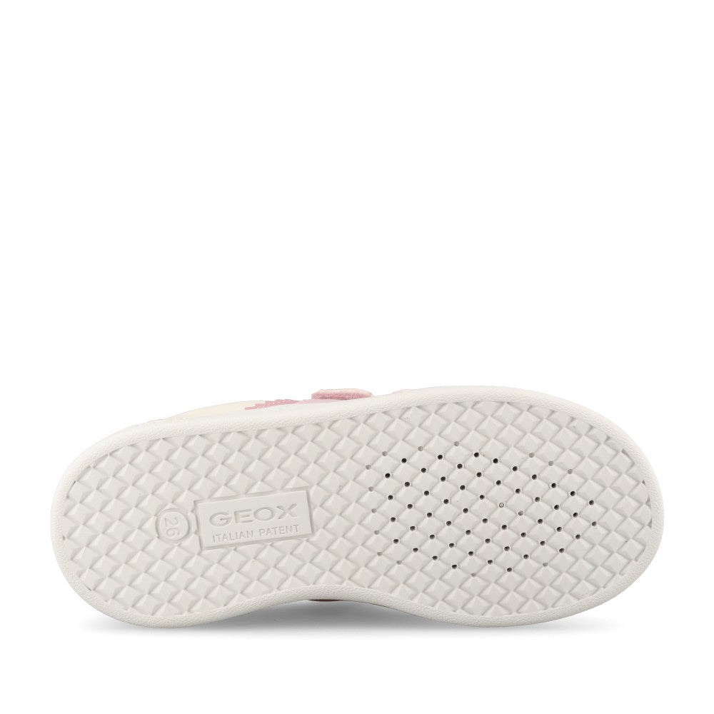 Geox Girls Eclyper B665MA Trainer In White Multi