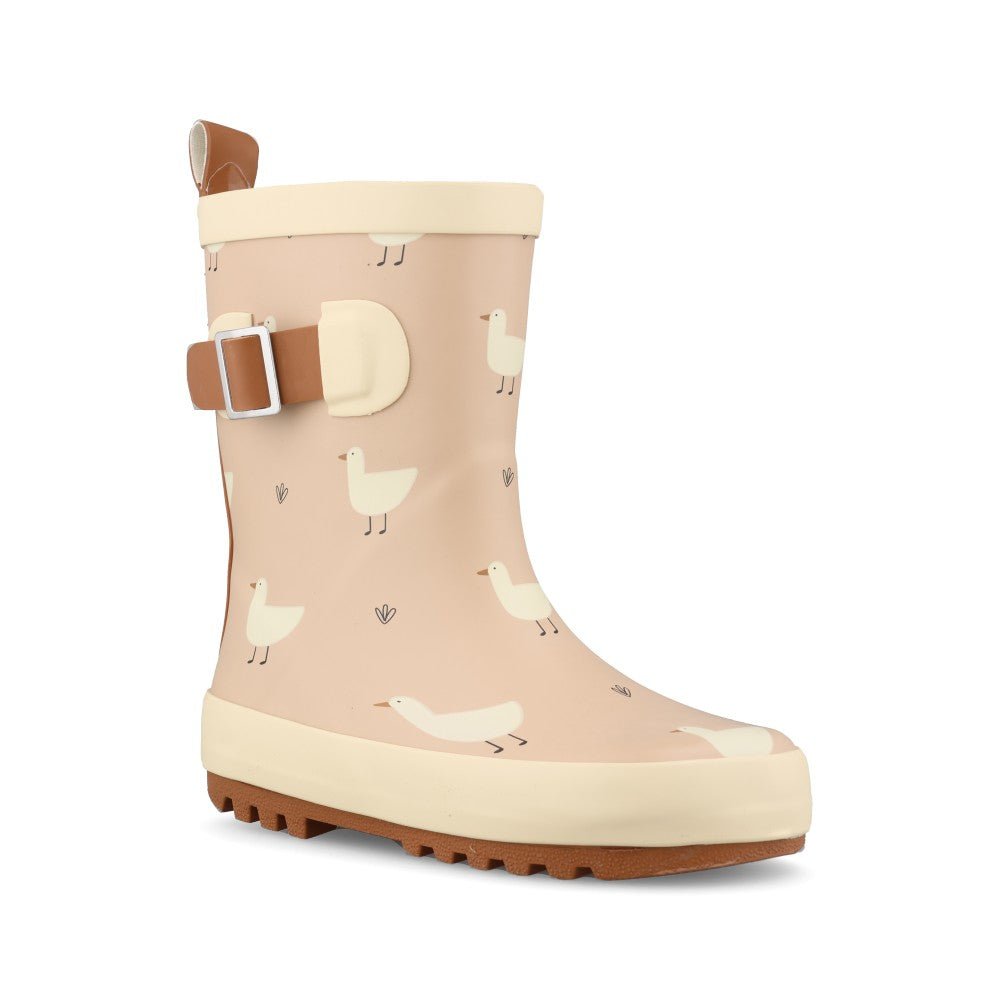 Girls Downy ECZ001 Toddler Welly In Beige