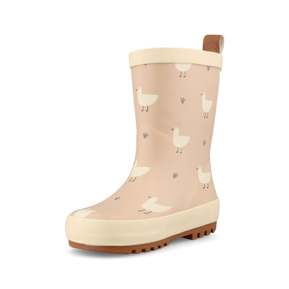 Girls Downy ECZ001 Toddler Welly In Beige