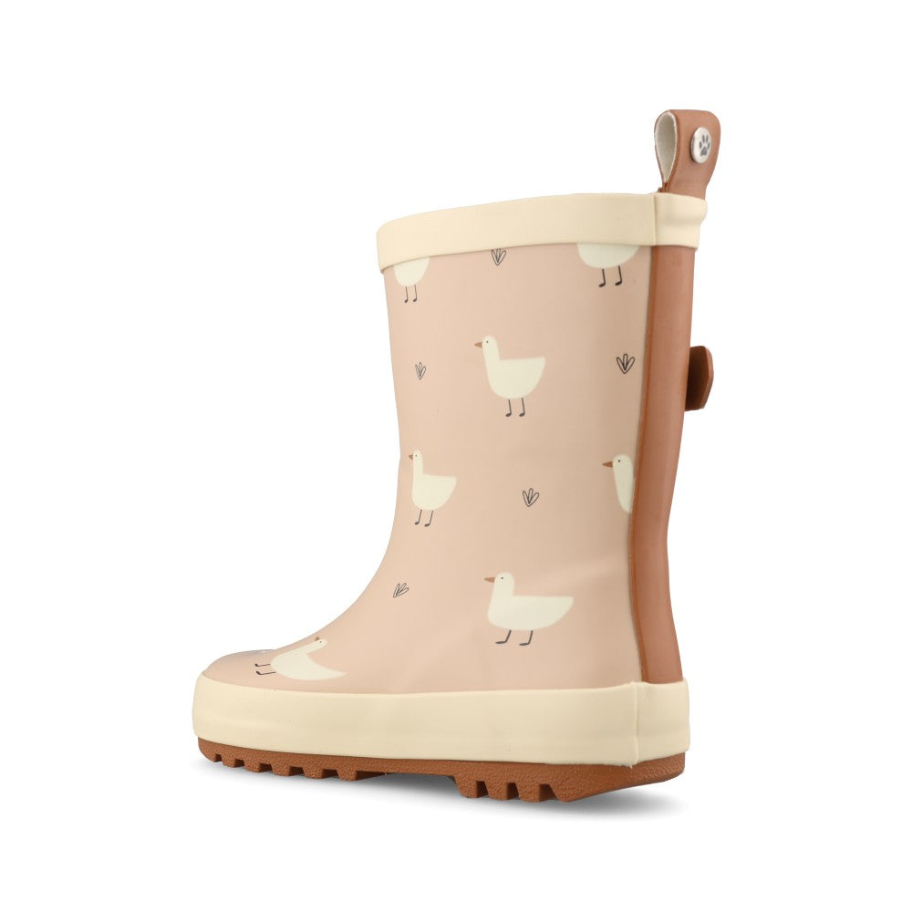 Girls Downy ECZ001 Toddler Welly In Beige