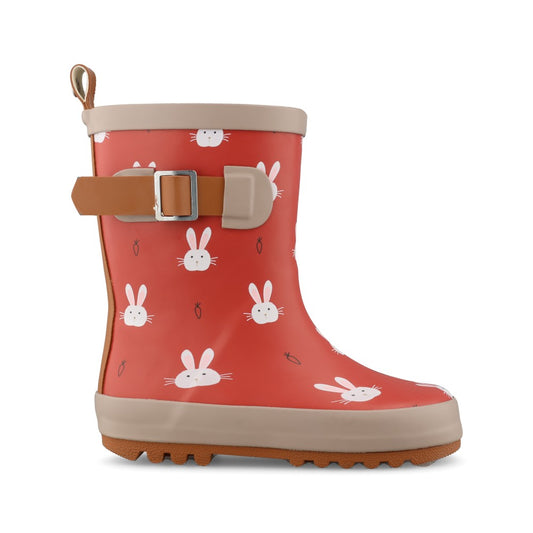 Girls Bunny Ecz004 Toddler Welly Boot In Berry