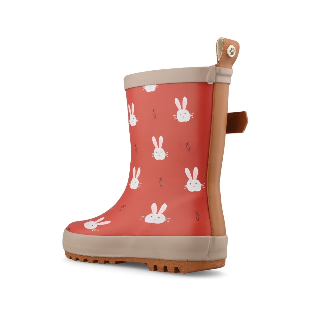 Girls Bunny ECZ004 Toddler Welly Boot In Berry