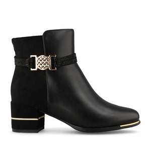 Redz Ladies F3166 Ankle Boot In Black