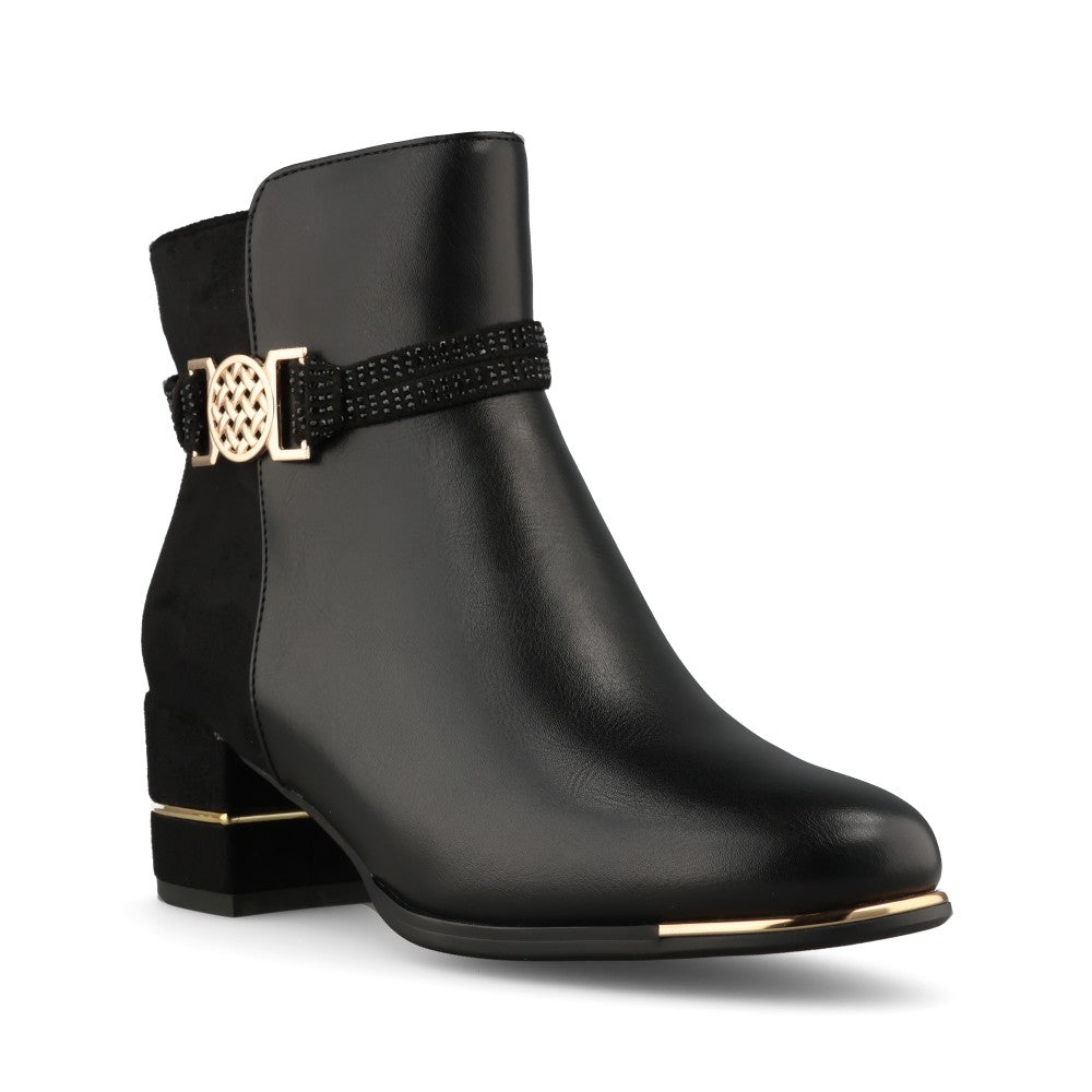 Redz Ladies F3166 Ankle Boot In Black