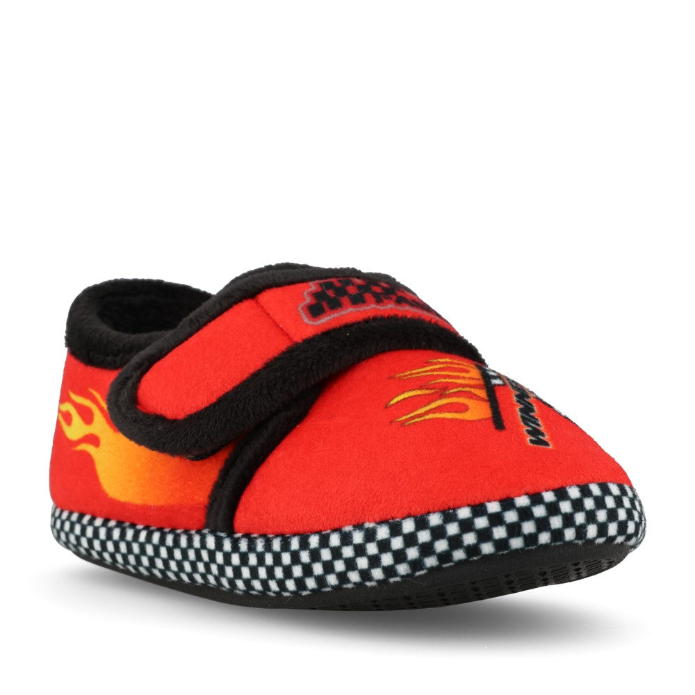Clarks Boys Fluffy Snug T G-Fit Slipper in Red