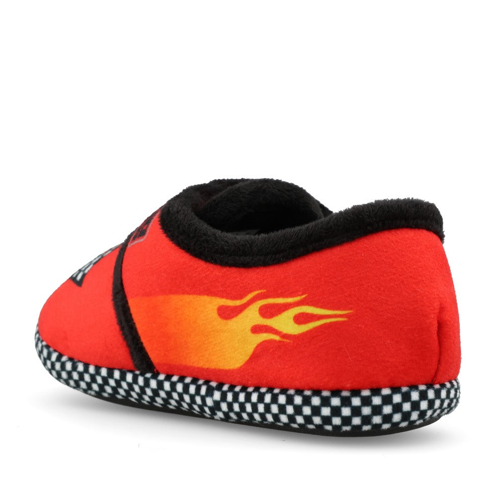 Clarks Boys Fluffy Snug T G-Fit Slipper in Red
