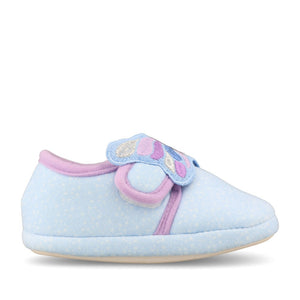 Clarks Boys Fluffy Snug T G-Fit Slipper in Blue