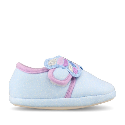 Clarks Girls Fluffy Snug T G-Fit Slipper in Blue