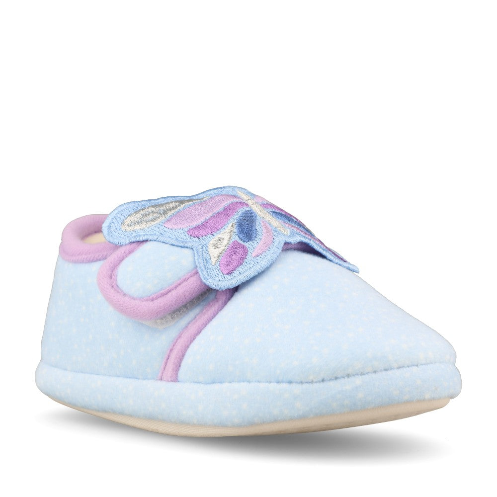 Clarks Boys Fluffy Snug T G-Fit Slipper in Blue