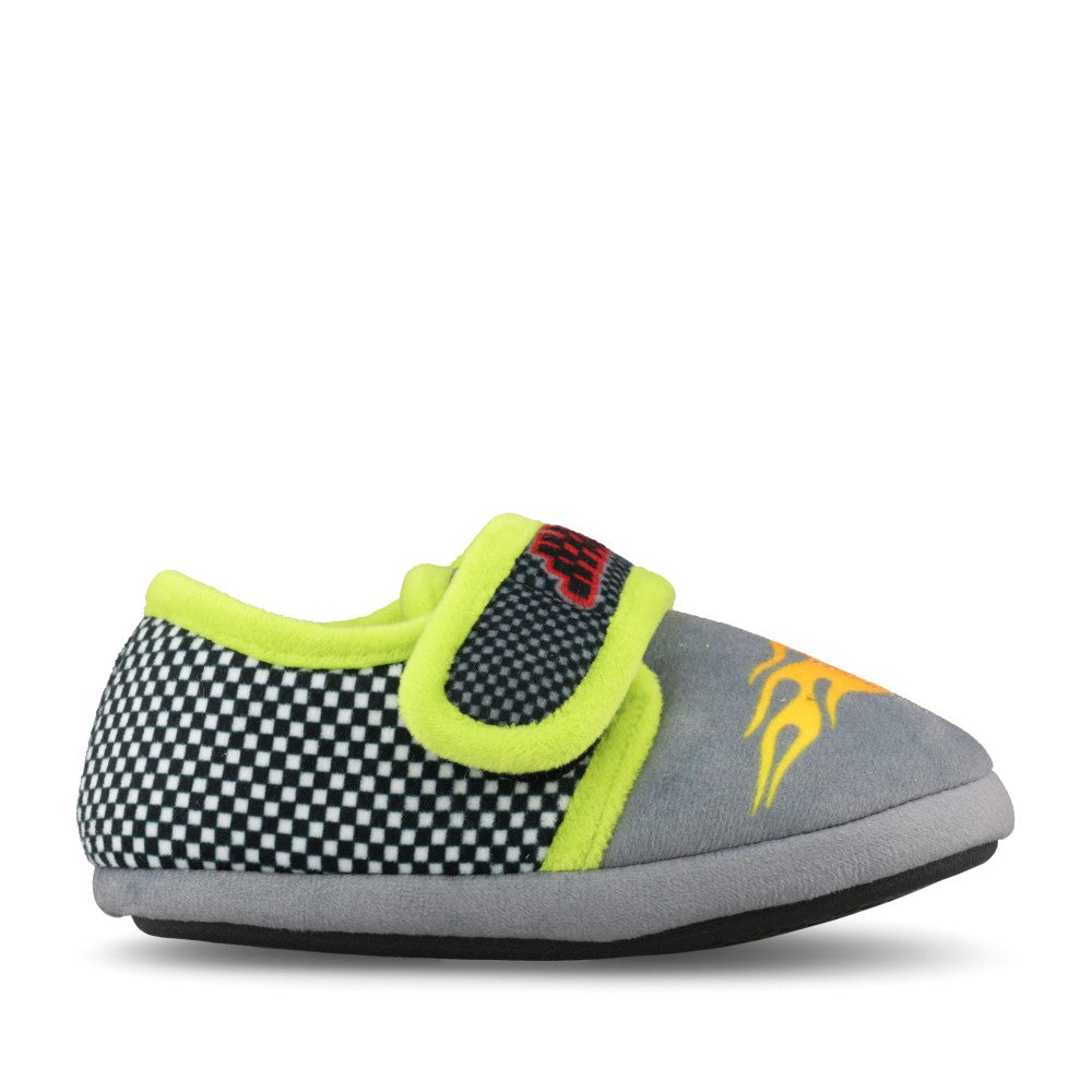 Clarks Boys Fluffy Snug T G-Fit Slipper in Grey