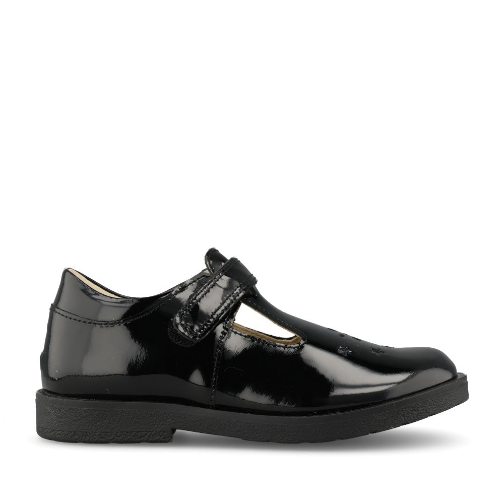Froddo Girls G3140186-1 Evia T Bar in Black Patent