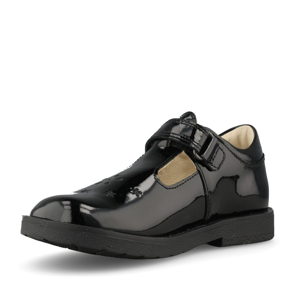 Froddo Girls G3140186-1 Evia T Bar in Black Patent