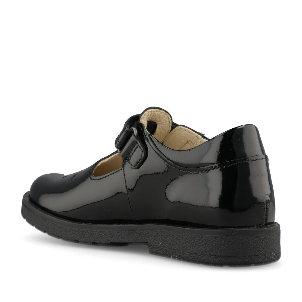 Froddo Girls G3140186-1 Evia T Bar in Black Patent