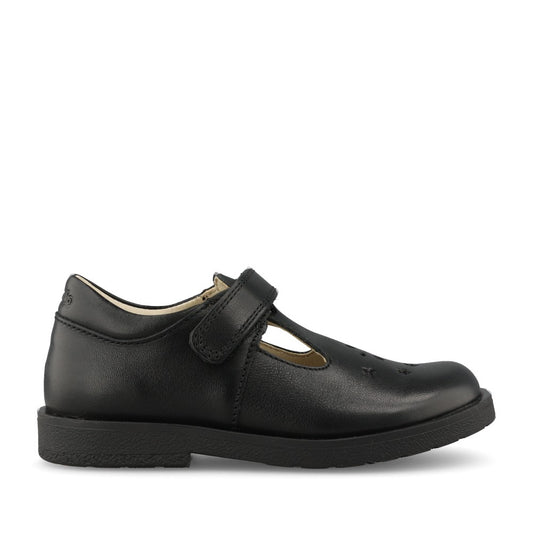Froddo Girls G3140186 Evia T Bar in Black Leather