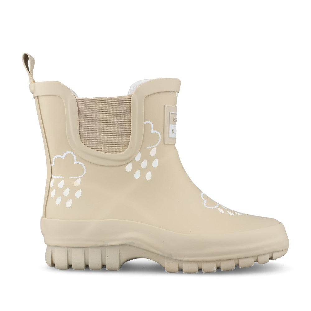 Unisex GA316 Shortie Adventure Kids Welly Boot In Stone