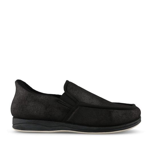 Mens Step In Gain 401 Wide Fit Slipper In Black
