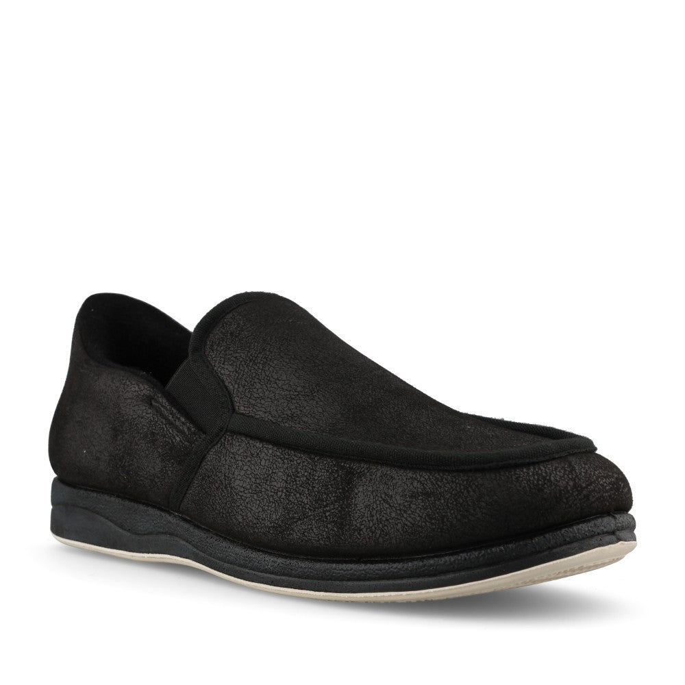 Mens Step In Gain 401 Wide Fit Slipper In Black