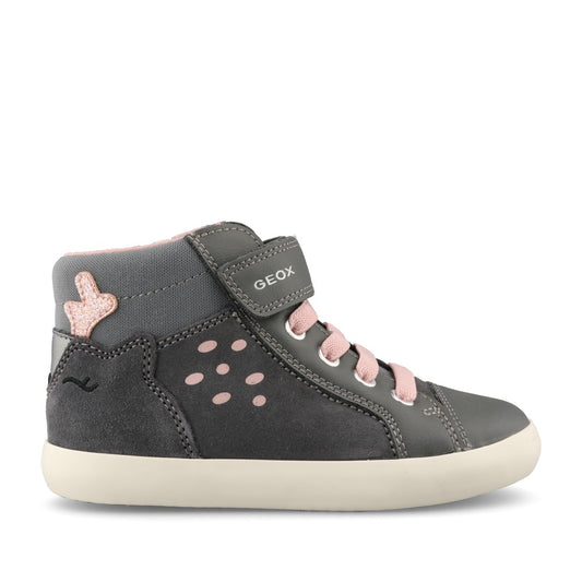 Geox Girls Gisli B661MA Ankle Boot In Dark Grey
