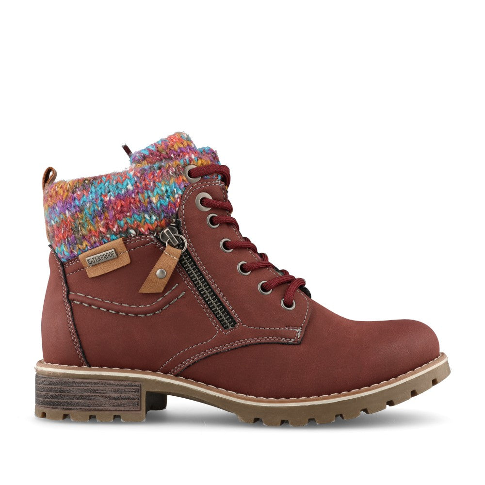 Lunar Ladies Tabasco GLB204 Boot In Burgundy