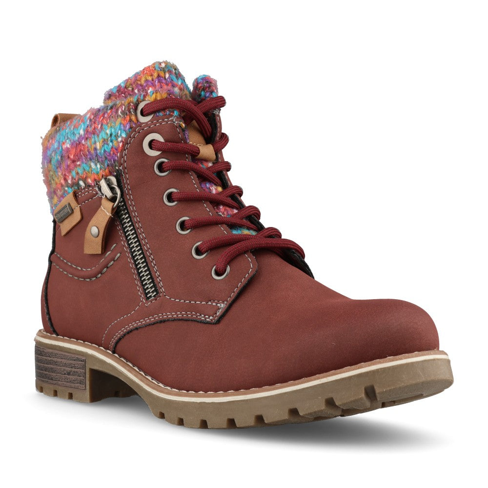Lunar Ladies Tabasco GLB204 Boot In Burgundy